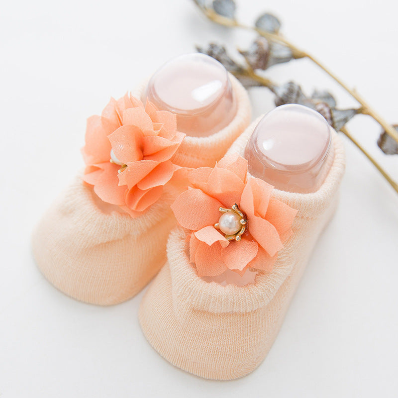 3 pairs of lace bow hole socks
