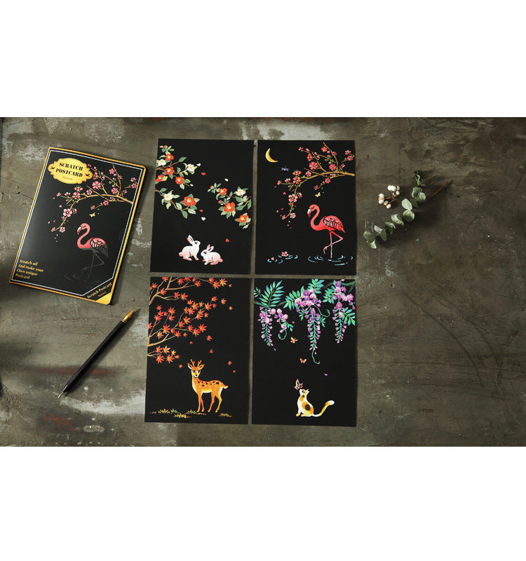 Scratch painting set creative birthday gift