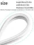 Sound insulation and wind proof door opening strips-White-1 pack
