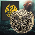 Vintage Kesulu Style, Super Refined Metal Octopus Dice Turntable Gift Box, Immersive Board Game Experience, D20 Random Surprise, Necessary Props For D&D Team