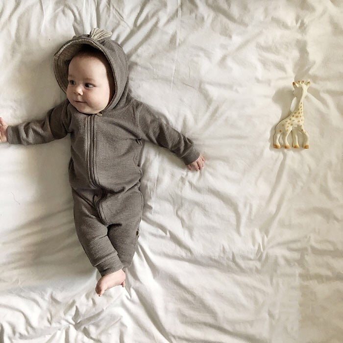 Baby Long-Sleeved Men's And Women's Baby Spring And Autumn Romper Romper Romper Jumpsuit