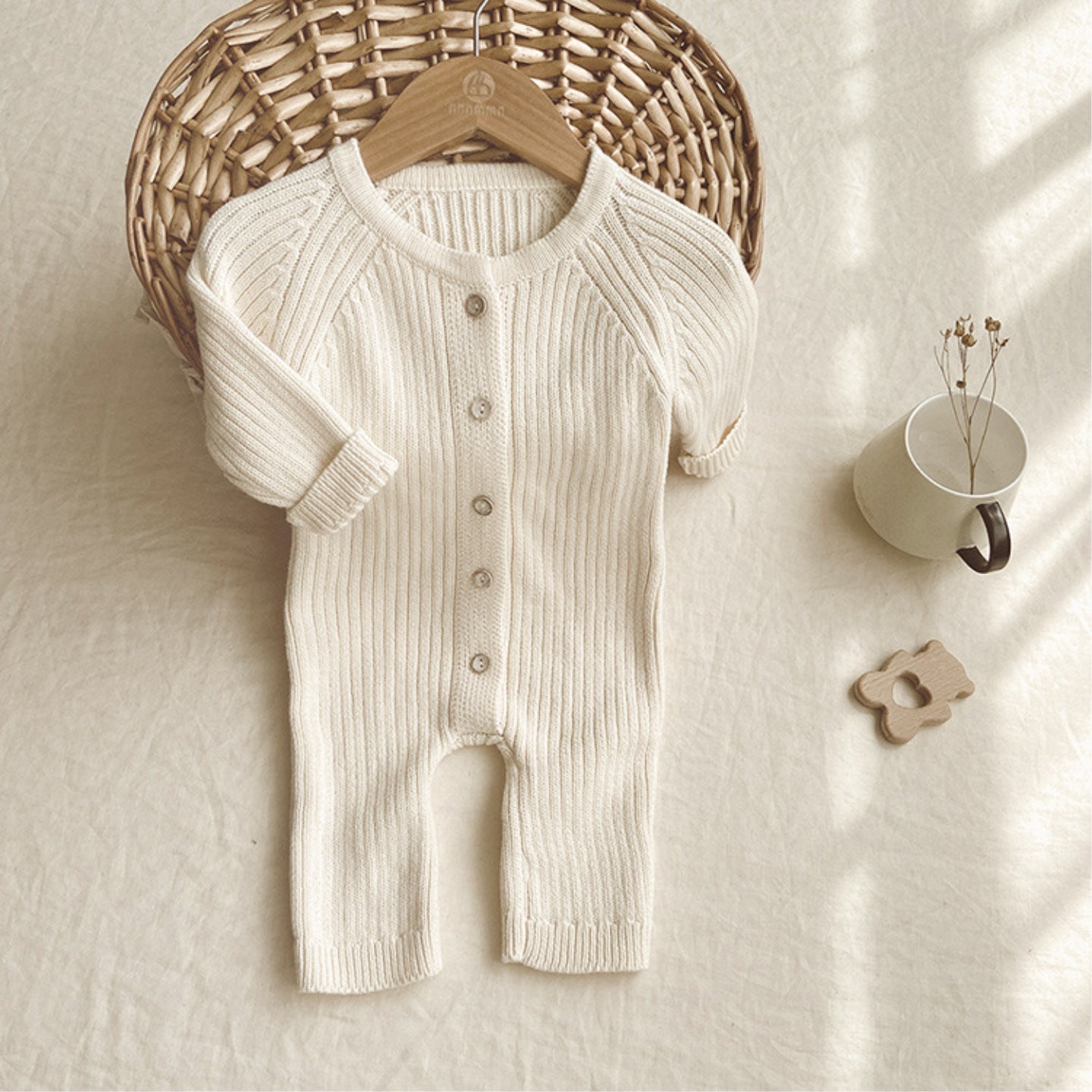 Children's Fart Clothes Romper With Bear Hat