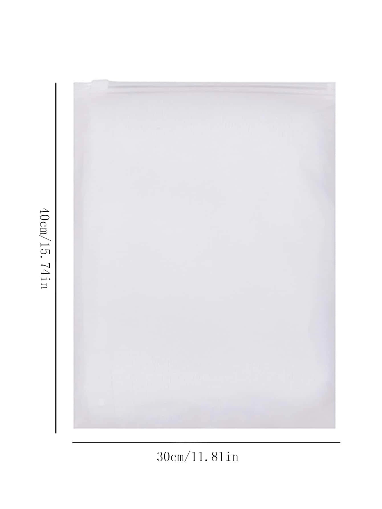 Clothing Zipper Bag-Clear-40 * 30cm-10 pcs