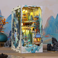 Penglai Fairyland Cottage Three-dimensional Book Stand Handmade Model