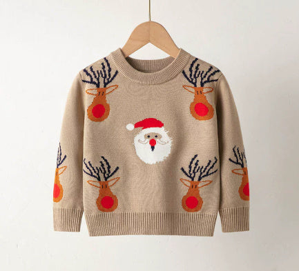 Baby Boys' And Girls' Elastic Pullover Sweater
