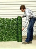 Artificial Ivy Privacy Fence Wall Screen UV Resistant Green Plastic Background for Patio Balcony Garden Backyard Indoor Outdoor