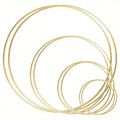 1pc/5pcs /10pcs 2 Sizes Wreath  Gold Hoop Rings For DIY Floral Wedding Decorations,Dream CatcherAnd Wall Hanging Crafts
