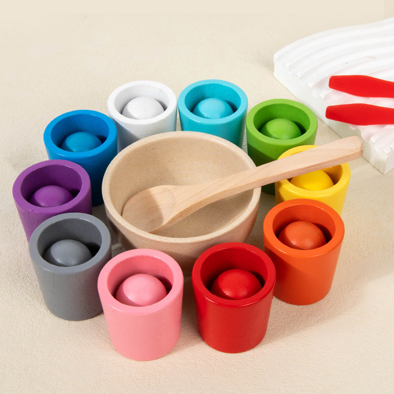 Children's Wooden Color Classification Cup Educational Toys