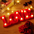 1PC Warm White Love&Heart Shaped LED Night Light,Battery Powered Decoration Light For Wedding,Proposal,Birthday,Party,Photo Prop