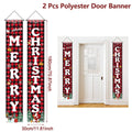 Christmas Door Couplet Merry Christmas Decorations for Home 2025 Navidad Natal Xmas Ornament Porch Fireplace Banner New Year