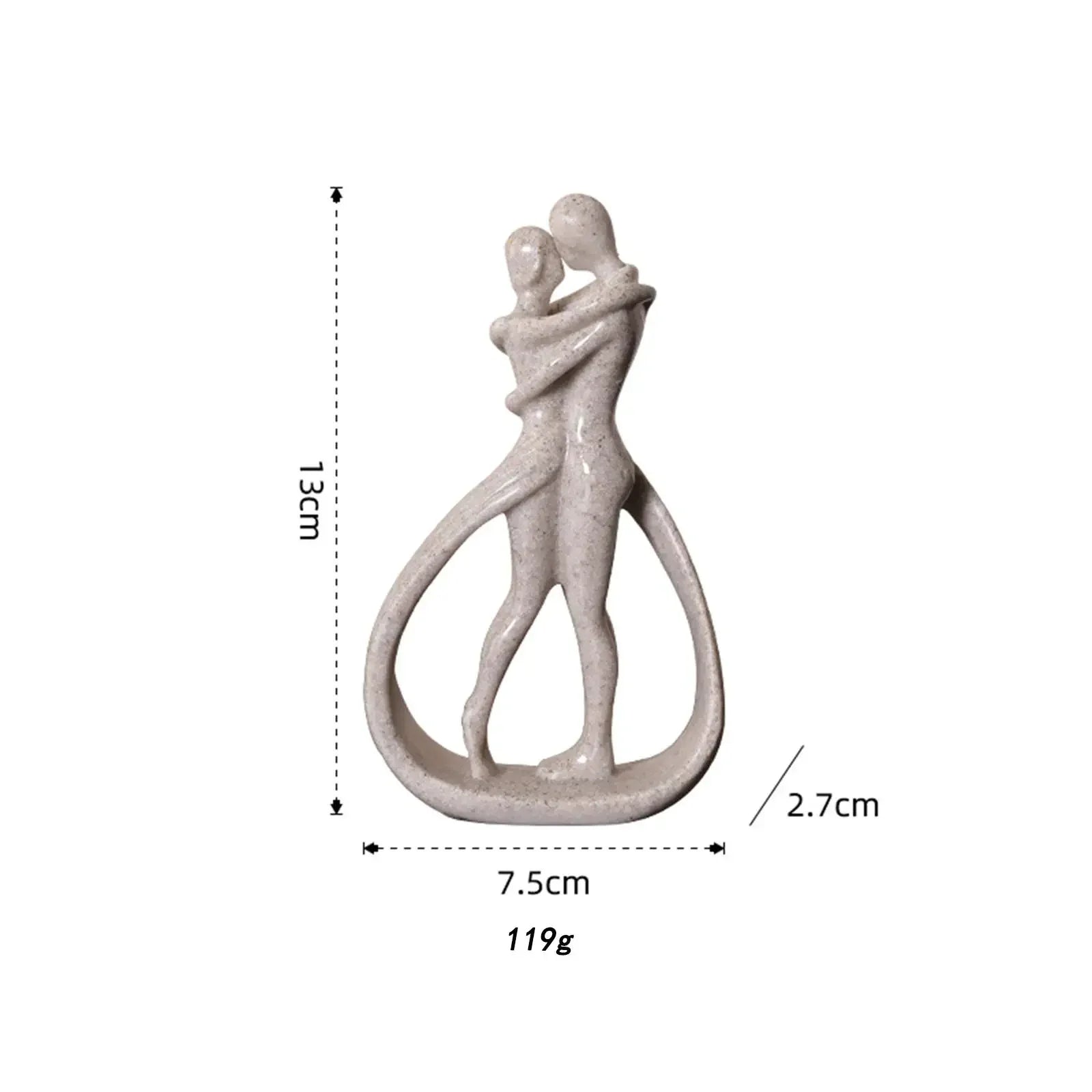 Abstract Couple Statue Crafts Desk Couple Figurine Collection Lovers Embrace Statue for Shelf Wedding Home Bookshelf Desk