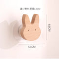 Star Moon wooden decoration Hooks Cute Cartoon animal adhesive wall omnipotent Hooks key holder for the wall home and decoration
