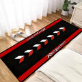 VIKAMA Cool Racing Car Long Rug Anti-slip Noise Reduction Home Decoration Motorcycle Display Mat Garage Floor Mat Bedside Rug