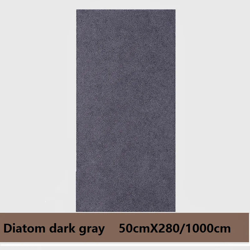 2.8/10m 3D Thicken self-adhesive wallpaper linen plain Diatom Mud wall stickers color decor renovation anti-collision Home Decor
