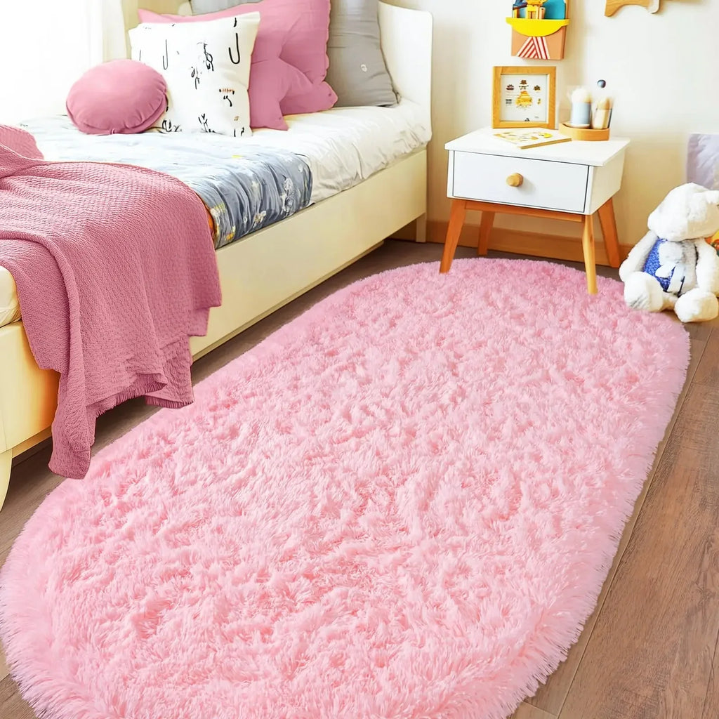 VIKAMA Simple And Soft Fleece Rug Soft And Plush Bedside Rug For Bedroom, Children's Room Floor Mat, Home Decoration