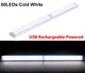LED Under Cabinet Night Light Motion Sensor Closet Light Kitchen Bedroom Lighting Wall Lamp With Magnetic Strip USB Rechargeable