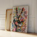 Modern Pop Art Street Graffiti Abstract Yes Gesture Wall Art Canvas Painting Posters For Living Room Bedroom Home Decor