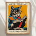 Wake Up And Read National Library Week 1960 Week 1960 Wall Art Prints Canvas Painting Poster Picture For Living Room Home Decor