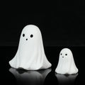 2 Pcs Halloween Decor Indoor-Ghost in Abs Resin Cloche-Cute Ghost for HomeTabletop Party Decor  Holiday Decorations outdoor