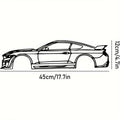 Decorative Hot Border Metal Line Art Designed Specifically for Passionate Automotive Aficionados Looking To Create Wall Displays