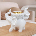 Elephant figurine, fun candy tray, key bowl, home décor table, figurine, sundries, containers, accessories, storage box, desk, b