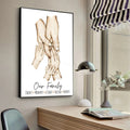 Family Art Project_custom Family Names Canvas Art - Minimalist Wall Decor For Home & Gifts Poster