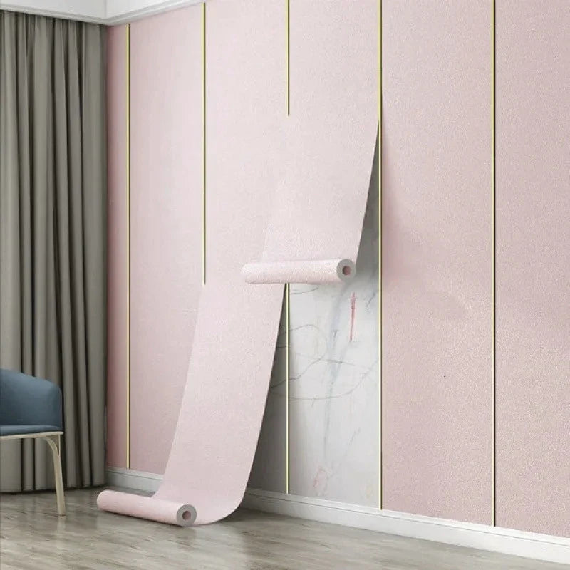 2.8/10m 3D Thicken self-adhesive wallpaper linen plain Diatom Mud wall stickers color decor renovation anti-collision Home Decor