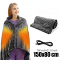 Wearable Heating Electric Blanket Shawl 3 Heated Level Throw Blanket 5v USB Charging Coral Velvet 8 Heated Areas Fast Heating