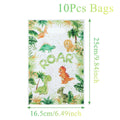 10/25/50pcs Cartoon Dinosaur Handbag Gift Candy Packing Bag Jungle Dinosaur Birthday Party Decor Kids Baby Shower Party Supplies