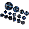 15Pcs Polyhedral Dice Table Game Dice for DND RPG Dungeons and Dragons D3 D4 D5 D6 D7 D8 D10 D% D12 D16 D20 D24 D30 D60 D100