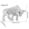 Nordic Modern Simple Resin Bull Ornaments Creative Home Decoration Crafts Indoor Study Office Cow Statue Animal Figurine