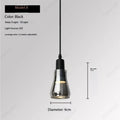 European Modern Minimalist LED Glass Chandelier Bar Restaurant Living Room Coffee Shop Bedroom Decorative Lighting