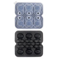 6 Grid 3D Little Teddy Bear Shape Ice Cube Silicone Mold Silian Little Bear Ice Block Mold Household Ice Cream Ice Box Ice Mold