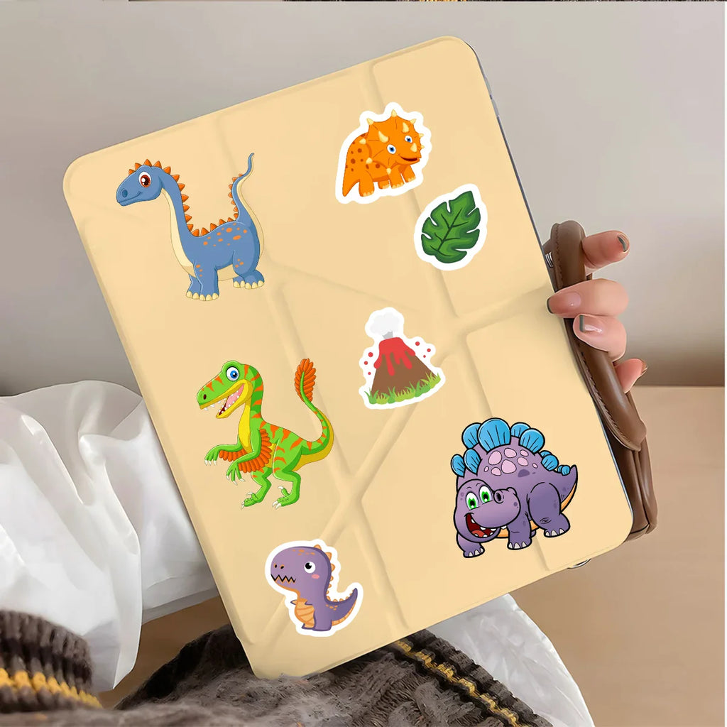 8/16/24PCS Cute Dinosaur Puzzle Stickers, Face Stickers Handmade DIY Creative Personalized Decoration Waterproof Sticke
