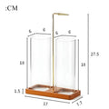 2 in 1 Incense Holder Upside Down Glass Incense Holder for Sticks Anti-Ash Incense Burner with Ash Catcher & Incense Storage