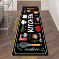 VIKAMA 1/2 pcs Kitchen Printed Floor Mat, Durable and Wear-Resistant, Home Kitchen Floor Mat, Laundry Room Carpet, Home Decor