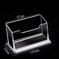 1pc Transparent Desktop Acrylic Shelf Storage Box – Display Stand & Business Card Holder
