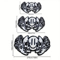 VIKAMA Creative Skull-Shaped Floor Mat Is Non-Slip And Dirt-Proof. Home Decoration Carpet In Living Rooms, Bedrooms, Entrance
