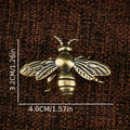 Brass Mantis Cricket Bee Dragonfly Insect Small Ornaments Tea Pet Tabletop Decorative Crafts Animal Ornaments Insect Ornaments