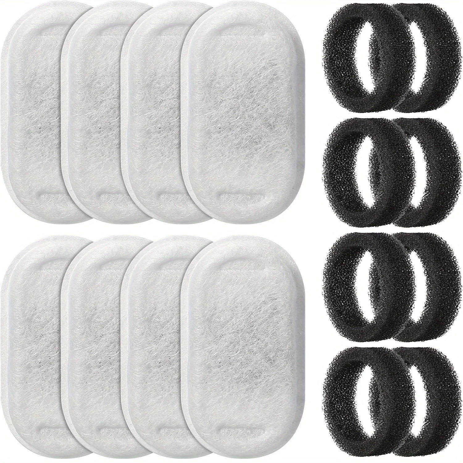 8PCS Cat Water Fountain Replacement Filters - for Clean Drinking Water - Fits Multiple Models Ideal for Small Animals Dispenser