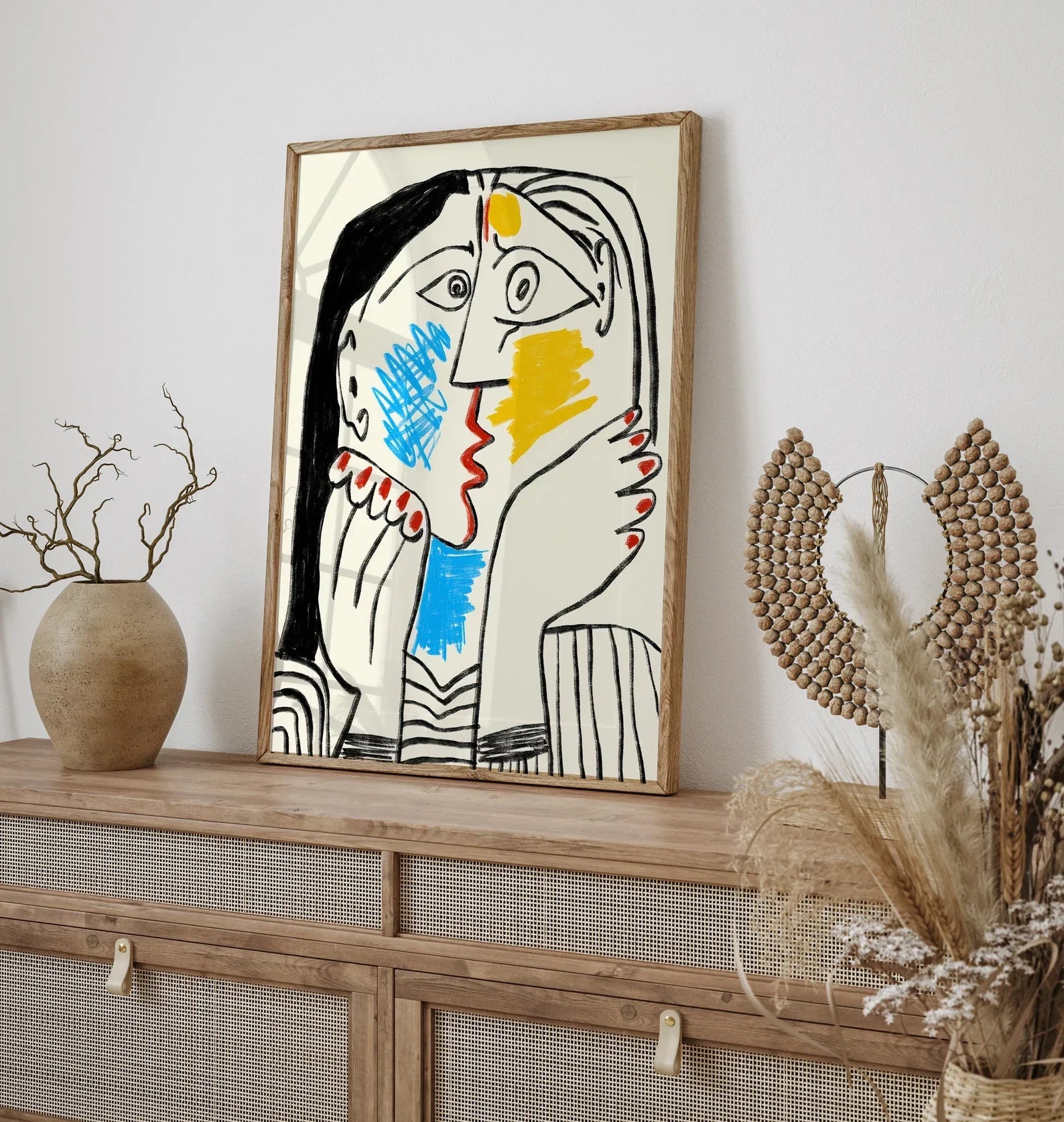 Picasso Exhibition poster, Picasso The Kiss Art Print, Gift Idea for friends, Picasso Exhibition Wall Art Decor, Famous Artist
