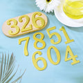 1Pcs 3Inch Metal Mailbox Numbers Solid Zinc Alloy House Numbers for Outside Self Adhesive 3D Address Numbers for House Apartment