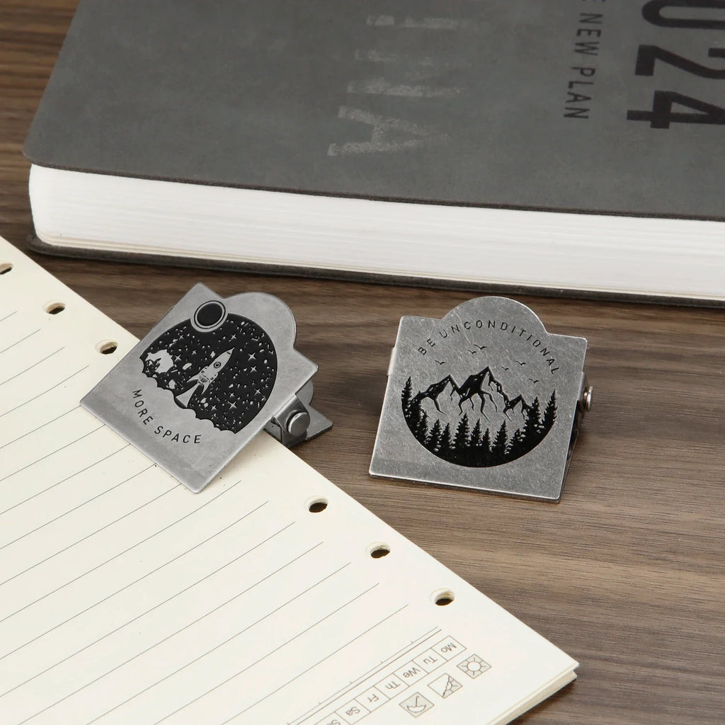 1PCS Retro Metal Binder Clips Foldback Notes Letter File Paper Clip Binding Securing Clips Office School Stationery 40mm