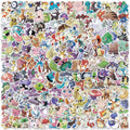 200PCS/Set Kawaii Pikachu Pokemon Stickers for Laptop Phone Suitcase Skateboard Guitar Cute Cartoon Stickers Kid Gift Toys