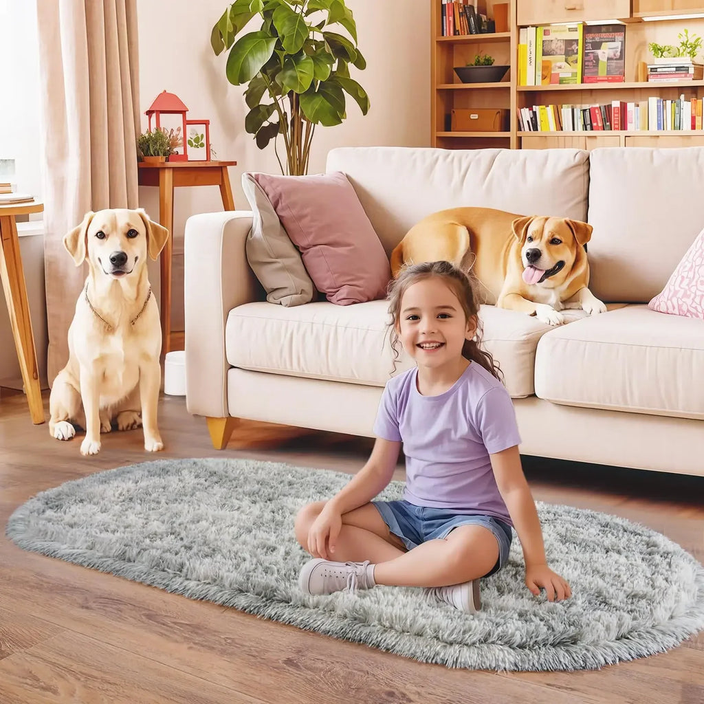 VIKAMA Simple And Soft Fleece Rug Soft And Plush Bedside Rug For Bedroom, Children's Room Floor Mat, Home Decoration