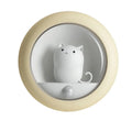 Smart LED Night Light Creative Cat Motion Sensor USB Rechargeable Lamp Decor Cabinet Wall Hanging Lamp for Kid Bedroom Cute