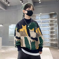 Thickened Knitted Pullover For Older Children And Boys