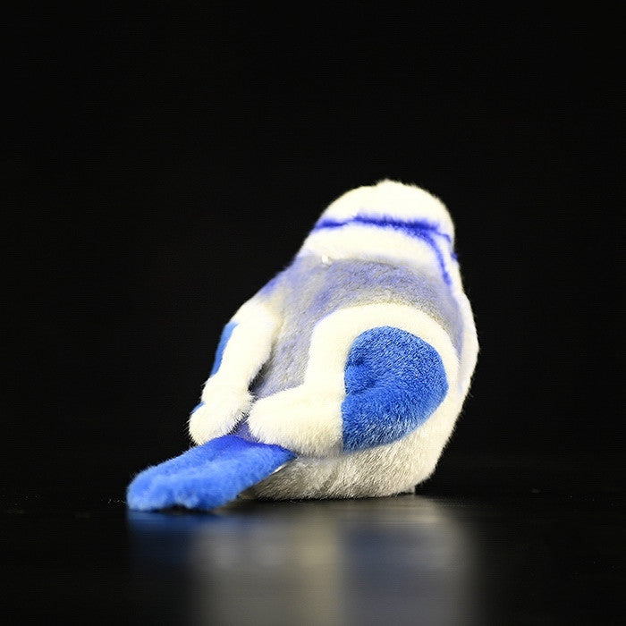 Gray Blue Tit Fat Chirp Plush Toy