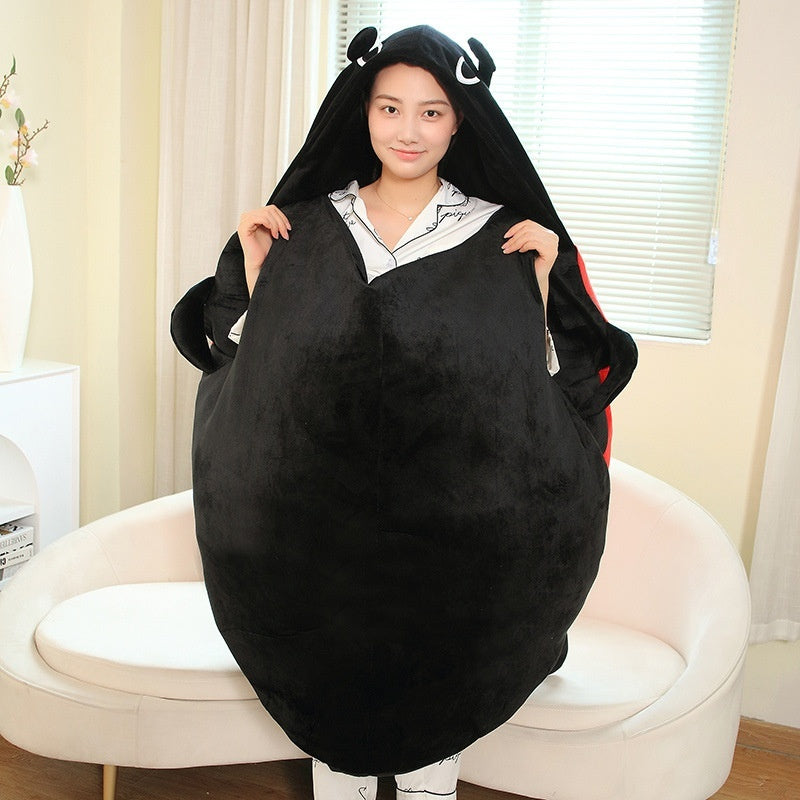 Wearable Ladybug Beetle Throw Pillow