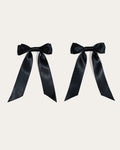 Petite Bow Clips - Midnight